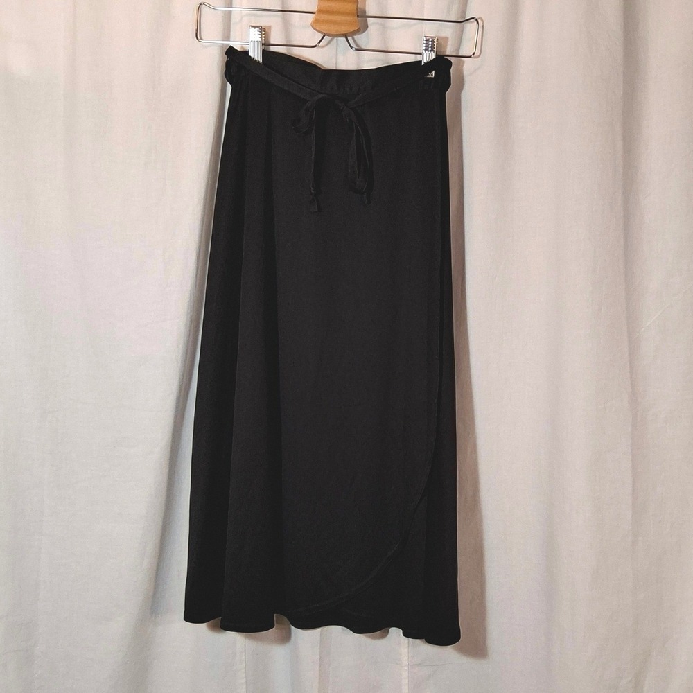 Vintage Danskin Wrap Skirt Women Med Tie Waist USA Balletcore Dance 70s 80s